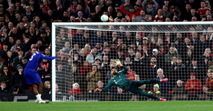 Liverpool beat Chelsea in League Cup shoot-out, City survive scare